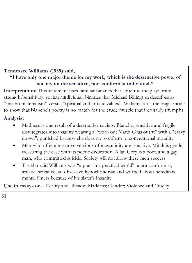 null - The Quotation Bank: A Streetcar Named Desire A-Level Revision and Study Guide for English Literature - Image 1
