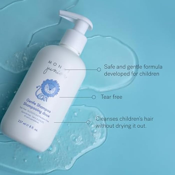 MONAT Junior Gentle 3-in-1 Hair Care System - Shampoo, Conditioner, Detangler for Children (8 fl. oz./6 fl. oz.) - Image 3