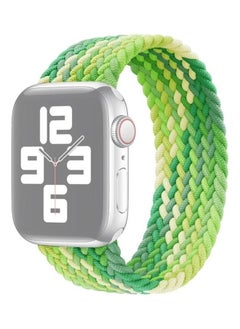 Single Loop Weaving Nylon Replacement Watchband, Size: L 165mm for Apple Watch Series 7/6/SE/5/4/3/2/1 42/44/45mm Lime