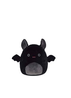 Excefore Plush Toy, Plush Bat Toy 8'' Cartoon Cotton Stuffed Animals Plush Doll, Cute Animal Bat-Shaped Stuffed Pillow Cushion, Cute Great Gift, Holiday Birthday Halloween Home Decoration (Black)  - Image 1