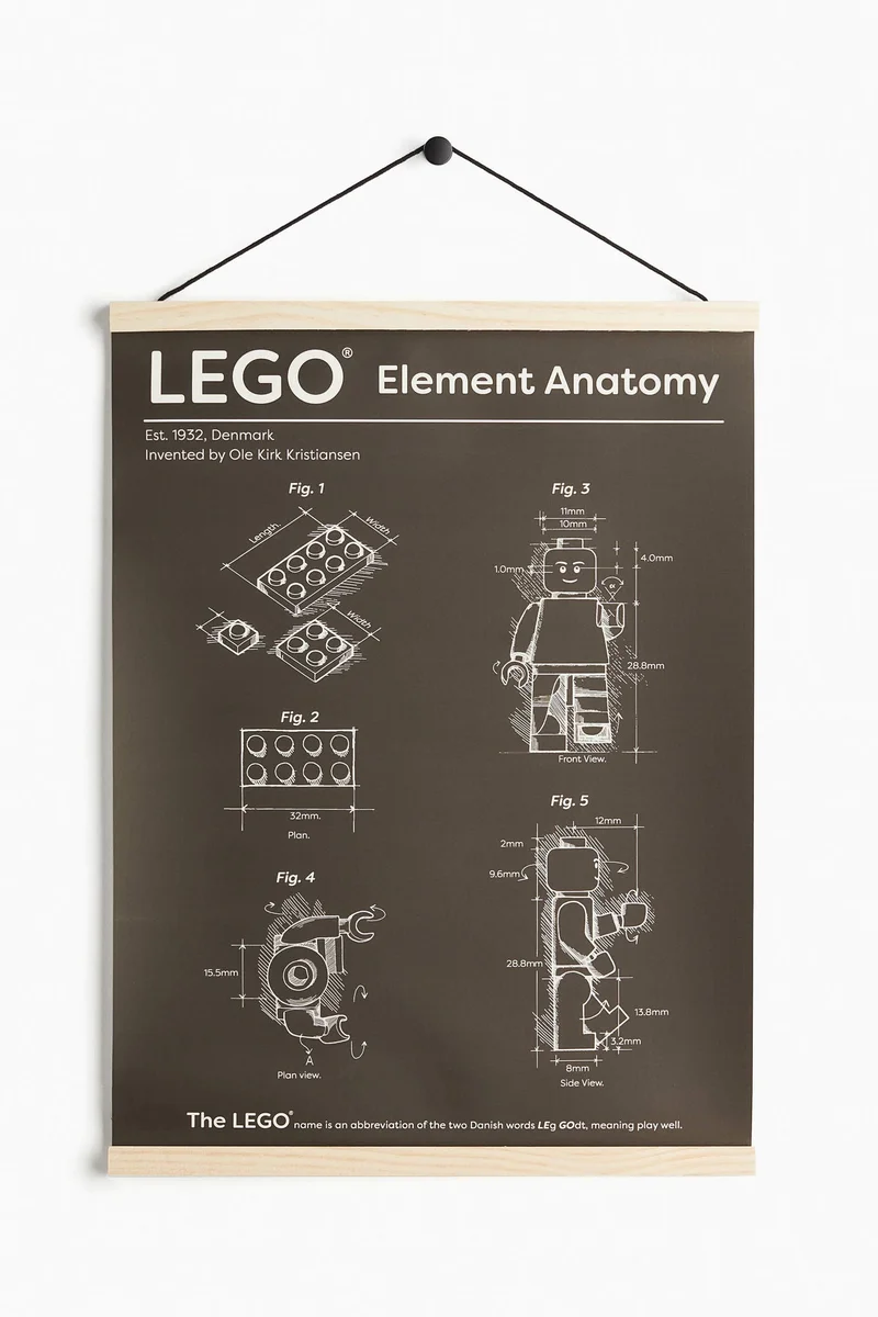 اتش اند ام علاّقة وملصق حائط للأطفال
