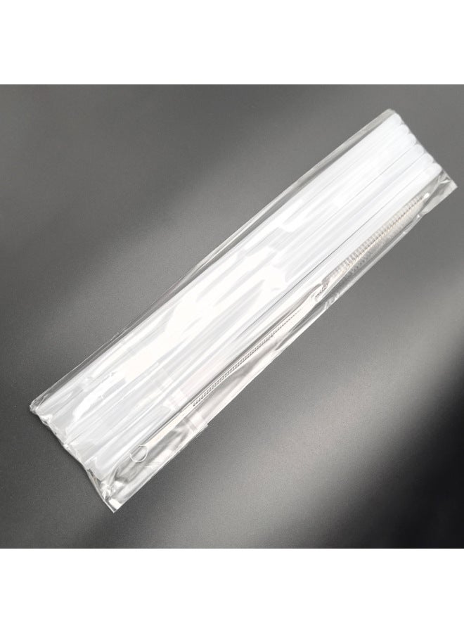 Cross-border Stanley PE Straw Replacement Suit Cloud Straw Cap Three-piece Set Stanley Water Cup 40oz Straw-Color:3 Tubes + 1 Brush + 1 Straw Cap Please Note The Color - Image 3