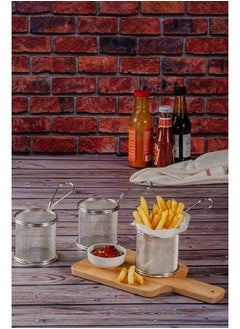 Home Pro 4-Piece Circular Fries Bucket 