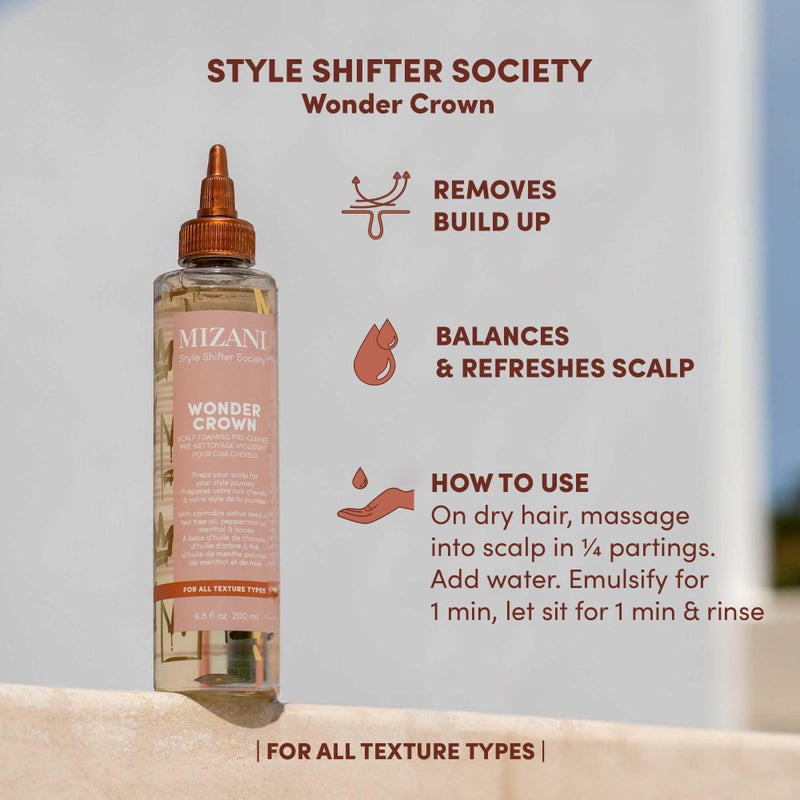 Mizani Wonder Crown Scalp Cleanser - Helps Stimulate Hair Growth, Removes Buildup and Oil With Tea Tree and Peppermint Oil, For Dry & Itchy Scalps - Image 3