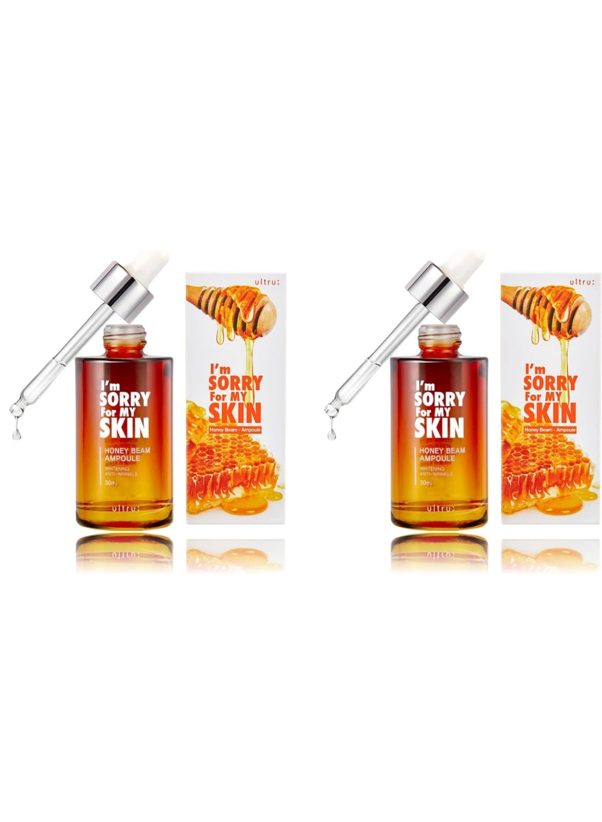 I'm Sorry For My Skin Honey Beam Ampoule For Whitening And Anti Wrinkle Pack Of 2 30 ml