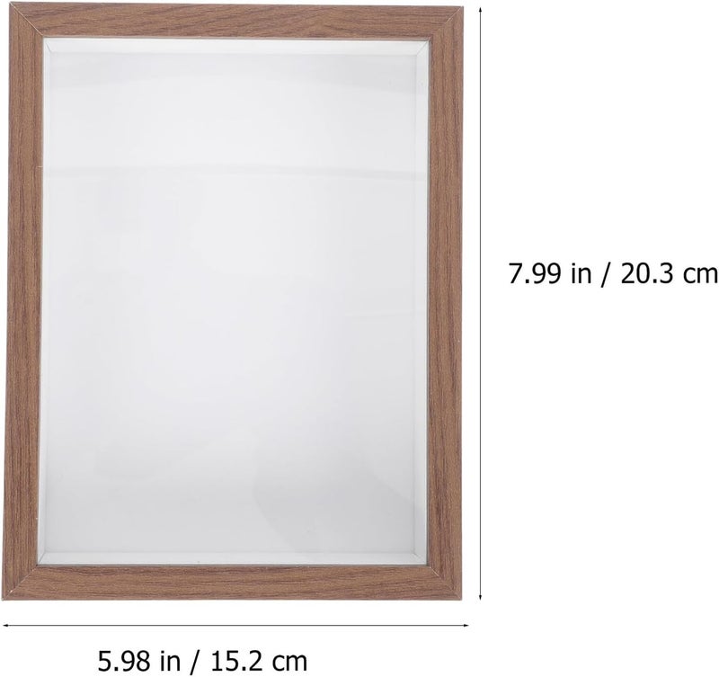 Wooden Dried Flower Display Frame 8-inch Walnut Tabletop Storage Specimen DIY Photo Frame for Home Décor and Bedroom Display - Image 2