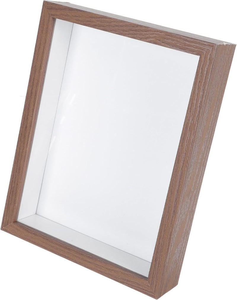 Wooden Dried Flower Display Frame 8-inch Walnut Tabletop Storage Specimen DIY Photo Frame for Home Décor and Bedroom Display - Image 1