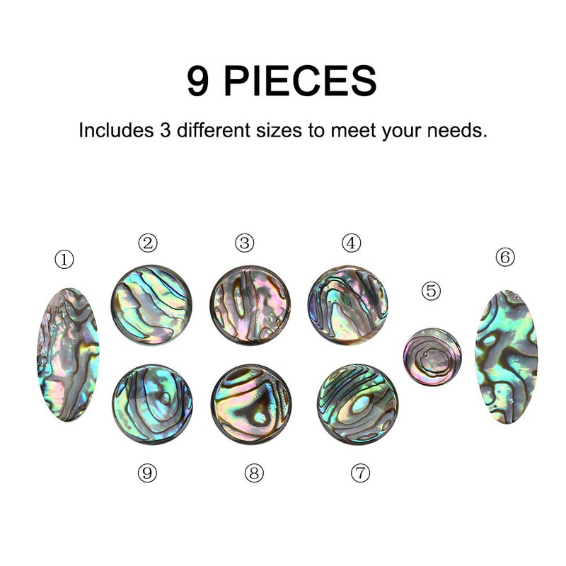 9Pcs/Lot Saxophone Key Button Inlays Replacement Sax Accessories - Image 3
