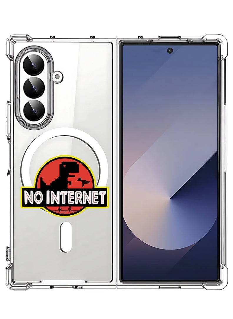 Theodor Magnetic Case for Samsung Galaxy Z Fold 7 Compatible with MagSafe Wireless Charging, Shockproof Phone Bumper Cover No Internet - Image 1