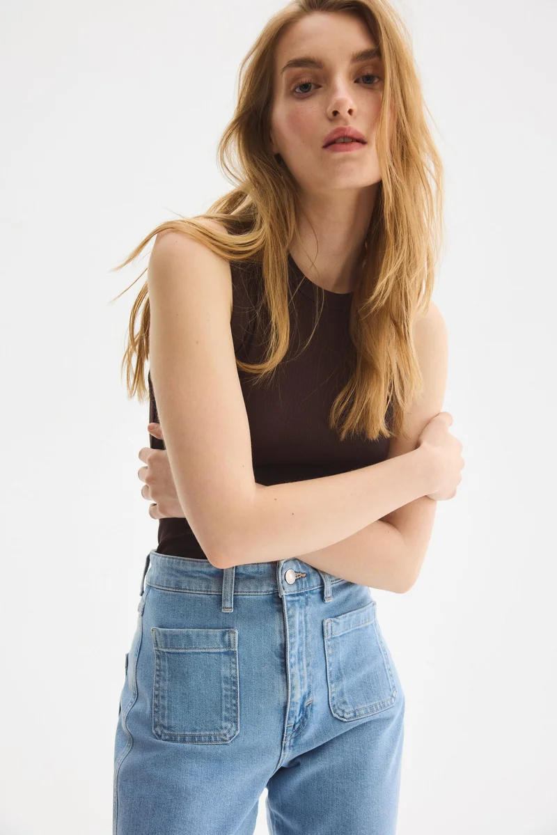 H&M Flared Ultra High Jeans