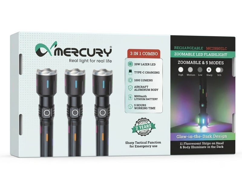 MERCURY ZOOMABLE LED FLASHLIGHT MC2850SLC