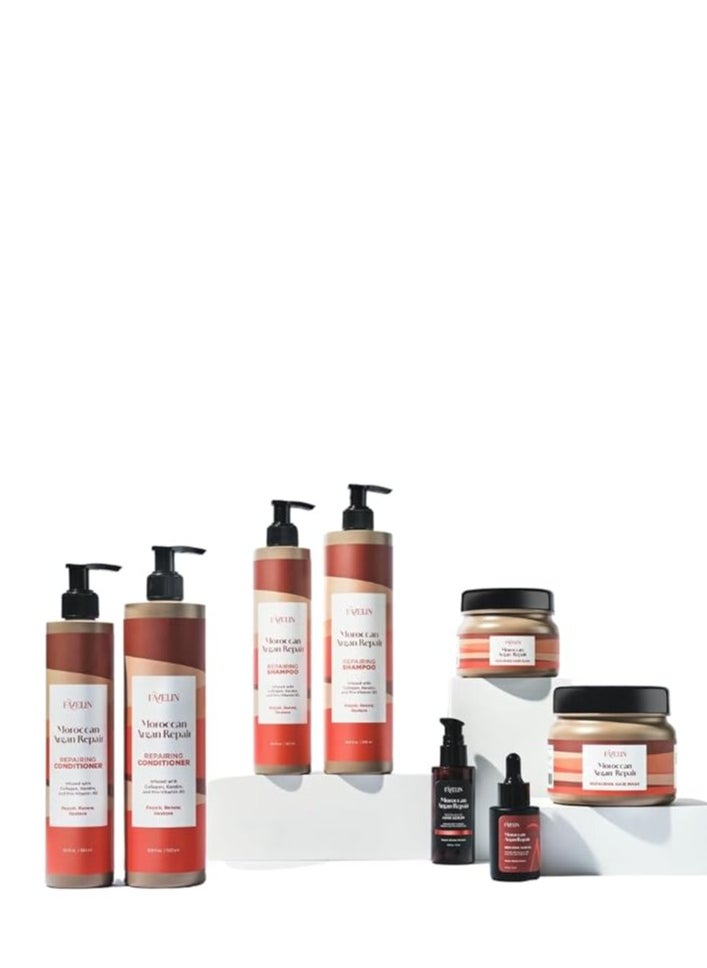 favelin Repairing shampoo for damaged hair 300ML - Repair -Renew -Restore  Gently cleanses and nourishes hair, restoring moisture,  - Image 3