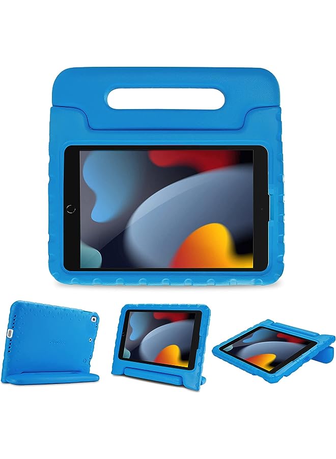 Procases Kids Case for iPad 10.2 9th Gen 2021 / 8th Gen 2020 / 7th Gen 2019 / iPad Air 10.5" 2019 / iPad Pro 10.5, Shockproof Convertible Handle Stand Cover Light Weight Kids Friendly Case -Blue - Image 1