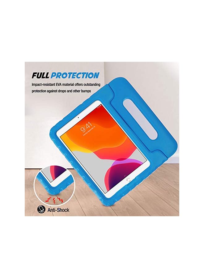 Procases Kids Case for iPad 10.2 9th Gen 2021 / 8th Gen 2020 / 7th Gen 2019 / iPad Air 10.5" 2019 / iPad Pro 10.5, Shockproof Convertible Handle Stand Cover Light Weight Kids Friendly Case -Blue - Image 3