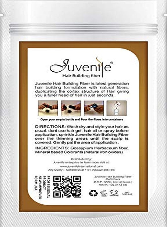 جوفينايل عبوة إعادة تعبئة ألياف الشعر السوداء 12 غرام - Image 3