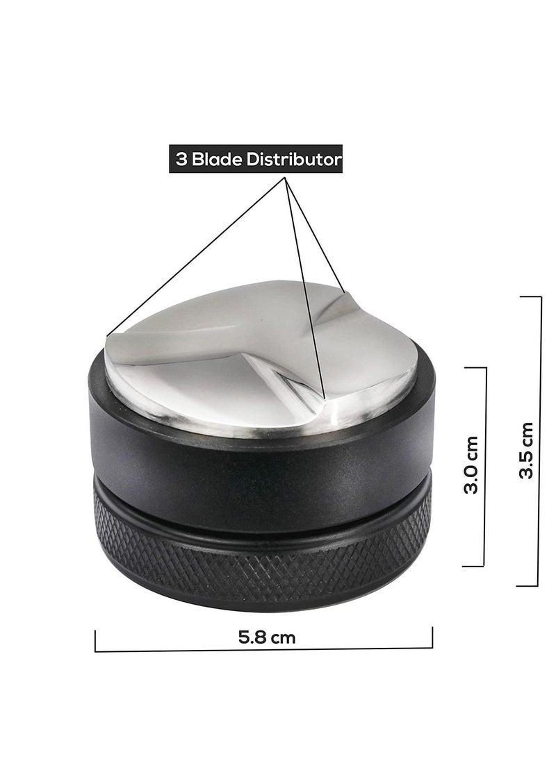 MIBRU - Coffee Distributor 53mm Espresso Tamper Distributor Tool Leveler Espresso Machine Accessories - Image 1