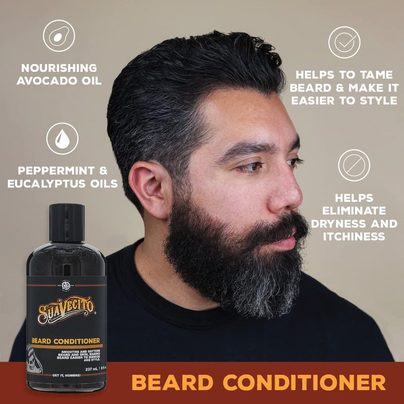 Suavecito Beard Conditioner Smoothing and Softening Beard Conditioner for Men (8 Ounce.) - Image 4