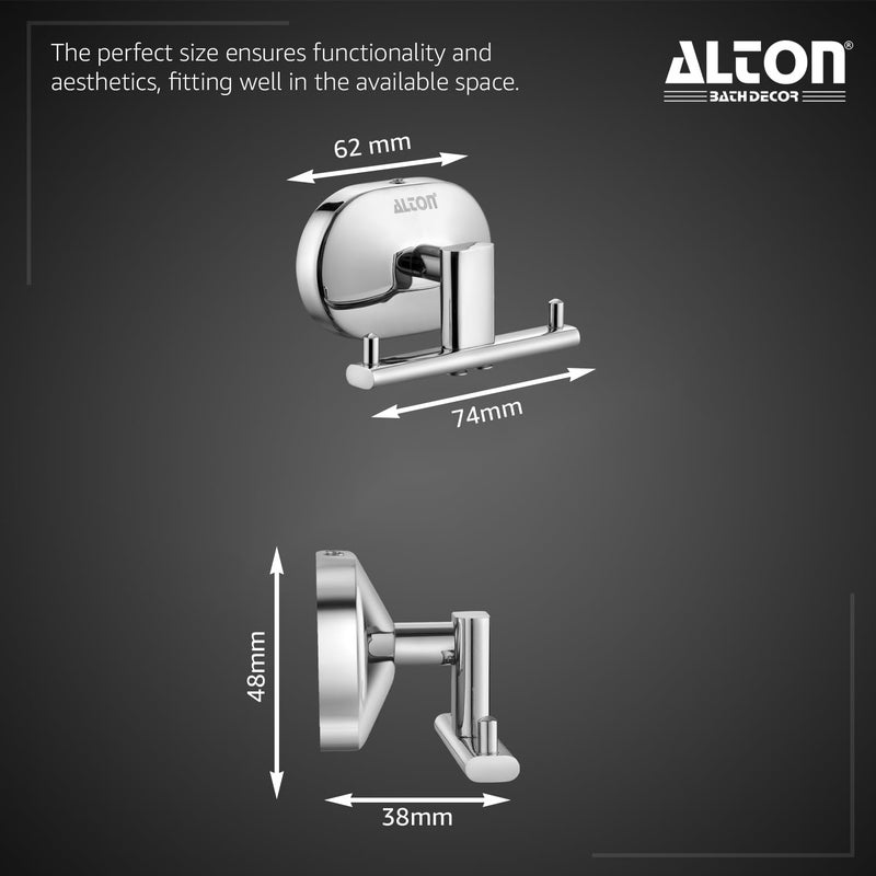 ALTON AXO30615 Stainless Steel Robe HookClothTowel HangerBathroom Accessories Chrome - Image 5