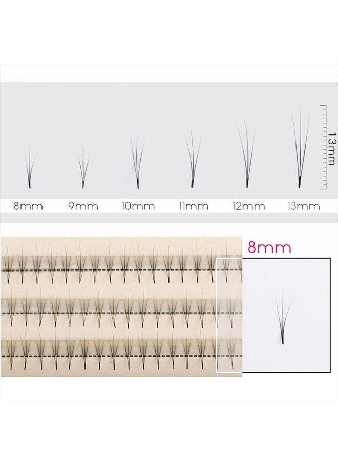 Bodermincer Scala 90 pieces 8-14mm C Curl 3 Root Thickness 0.07mm Individual Lashes Black False Eyelash Natural Soft Long Cluster Extension Makeup Beauty Health Makeup Fake Eyelashes (12mm)  - Image 5