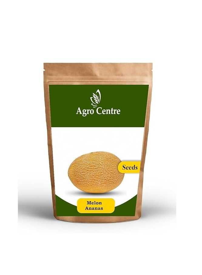 Generic Musk melon Shamam | Premium Quality Seeds by Agrocentre Hybrid, seeds Organic Non GMO Vegetable Seeds for Home and Garden Potted Plants,Easy to Plant,| Made in India | 5g 