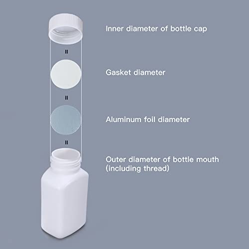 U.S. Solid Aluminum Foil Cap Liner Heat Sealing for PET Bottle Lid(100 pcs, 28mm) - Image 4