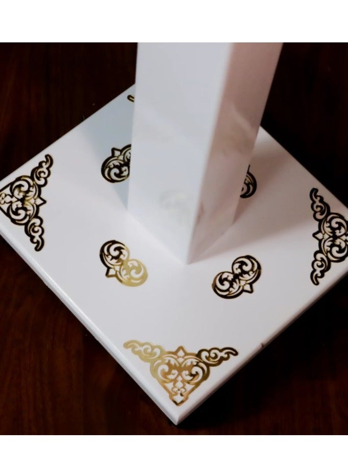 ريبنيو حامل القرآن الكريم مع زخرفة أكرليك ذهبية ثلاثية الأبعاد - Image 4