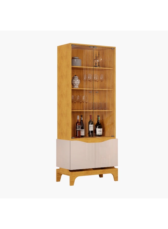 Home Box Nemo 4-Door Glass Curio Cabinet - Image 4