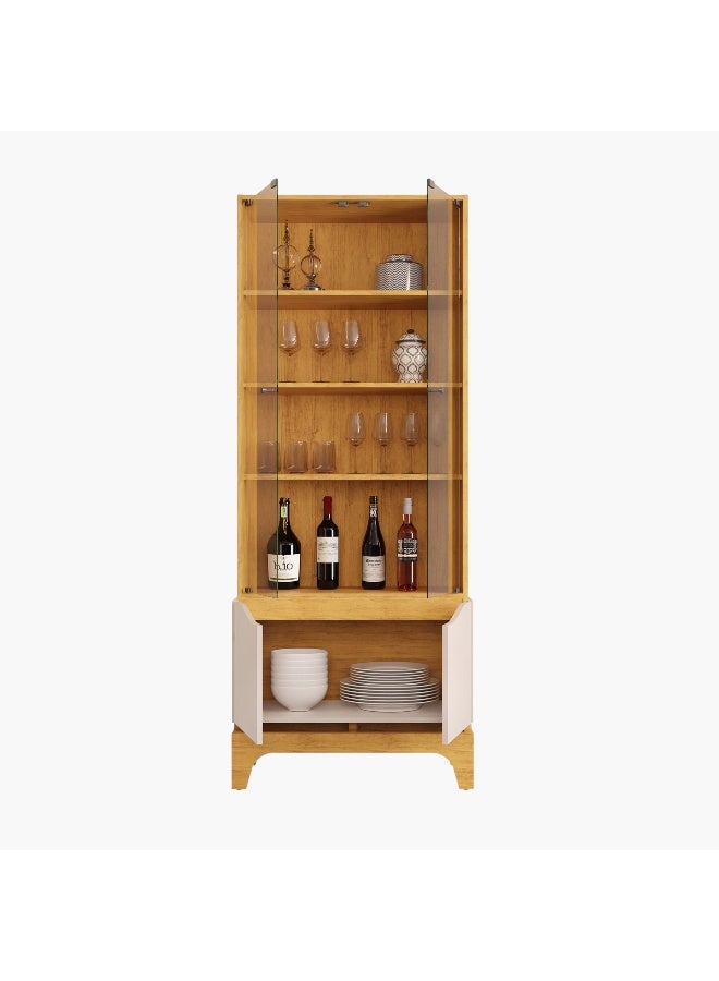 Home Box Nemo 4-Door Glass Curio Cabinet - Image 3