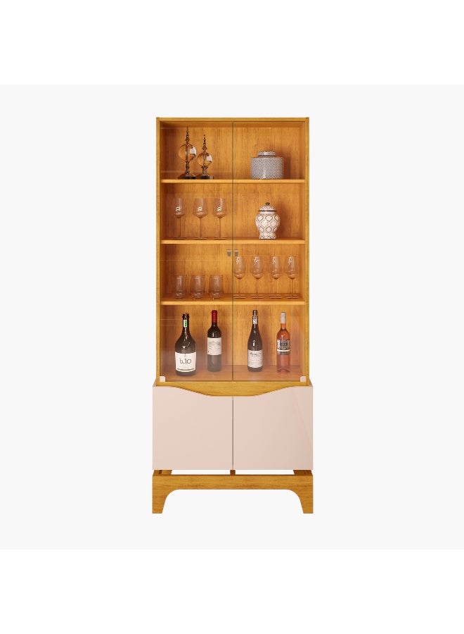 Home Box Nemo 4-Door Glass Curio Cabinet - Image 2