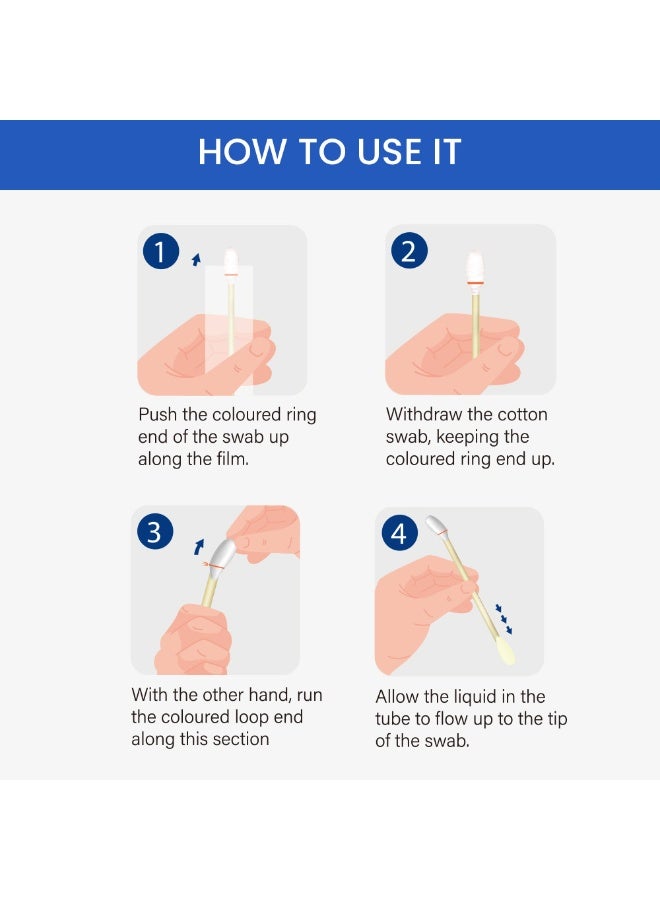 سوميفون sumifun الأنف القطن مسك 50 حزمة منفصلة محمولة للأطفال الأنف مهدئة مسك القطن - Image 3