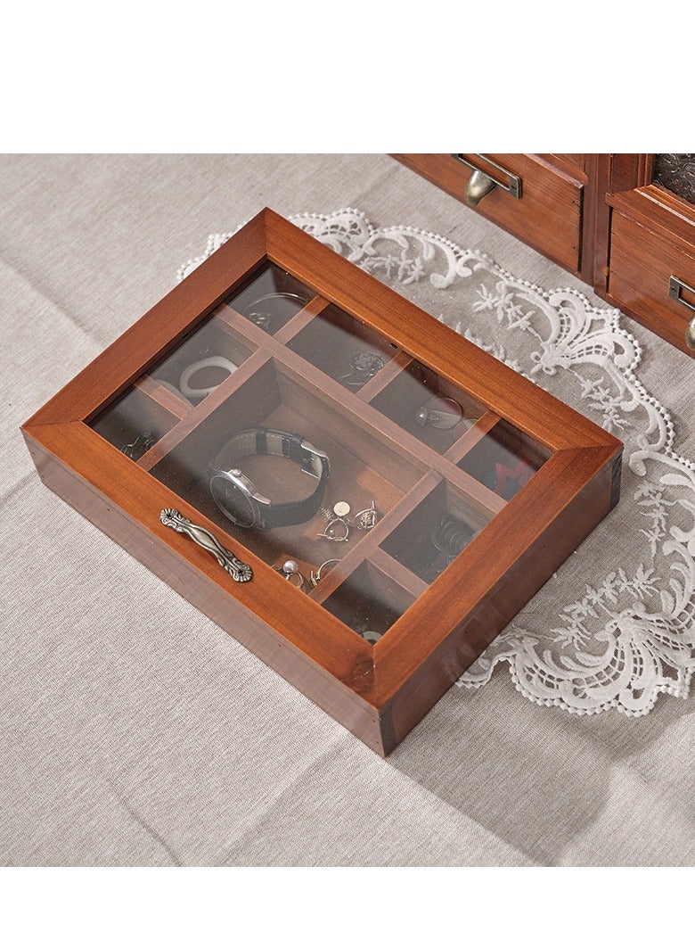 Arabest صندوق منظم، خشبي، حل تخزين أنيق، مجوهرات وأغراض صغيرة - Image 4