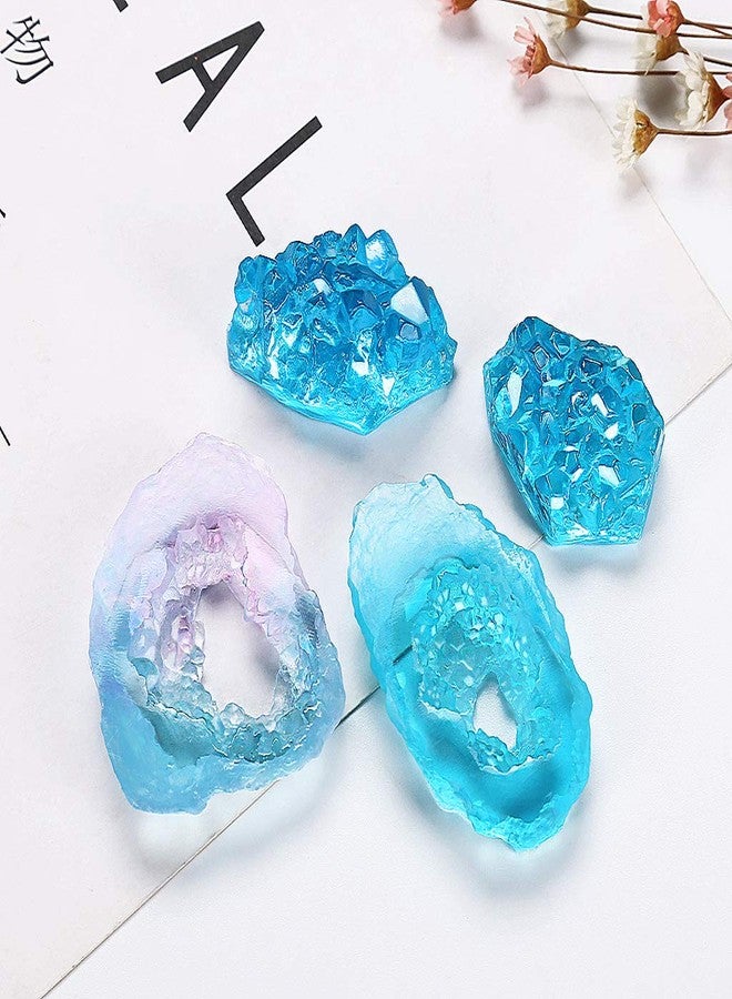 Dofaxgo Natural Stone Resin Mold Crystal Quartz Rock Cluster Geode Druzy Gem Pendant Silicone Mold DIY Jewelry Decoration Resin Molds Home Decor - Image 2