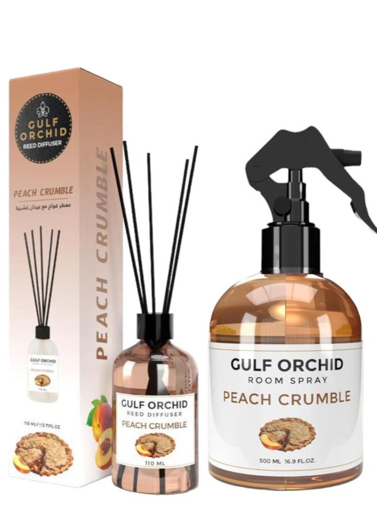 Gulf Orchid ROOM SPRAY CRUMBLE 500 ml + REED DIFFUSER  CRUMBLE 110 ml 
