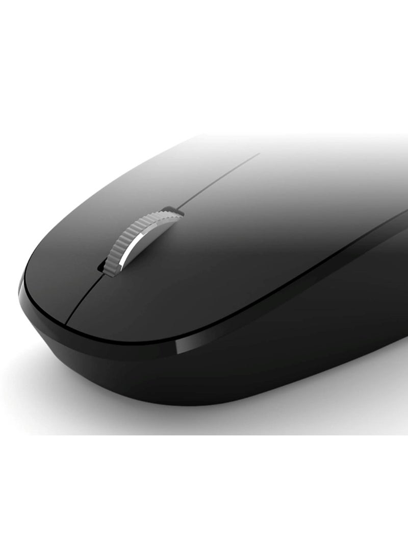 هويتك ماوس بصري سلكي صغير الحجم بتصميم تفاحة صغيرة، ماوس USB أسود مضغوط - Image 2