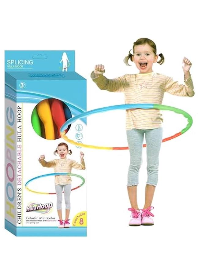 TRASSLE 8 Sections Kids Hula Hoop,79CM Adjustable Fitness Ring Gymnastic Detachable,Ideal for Dancing,Playing Sports,Games,Swimming Pet Training,Portable Fitness - Image 2