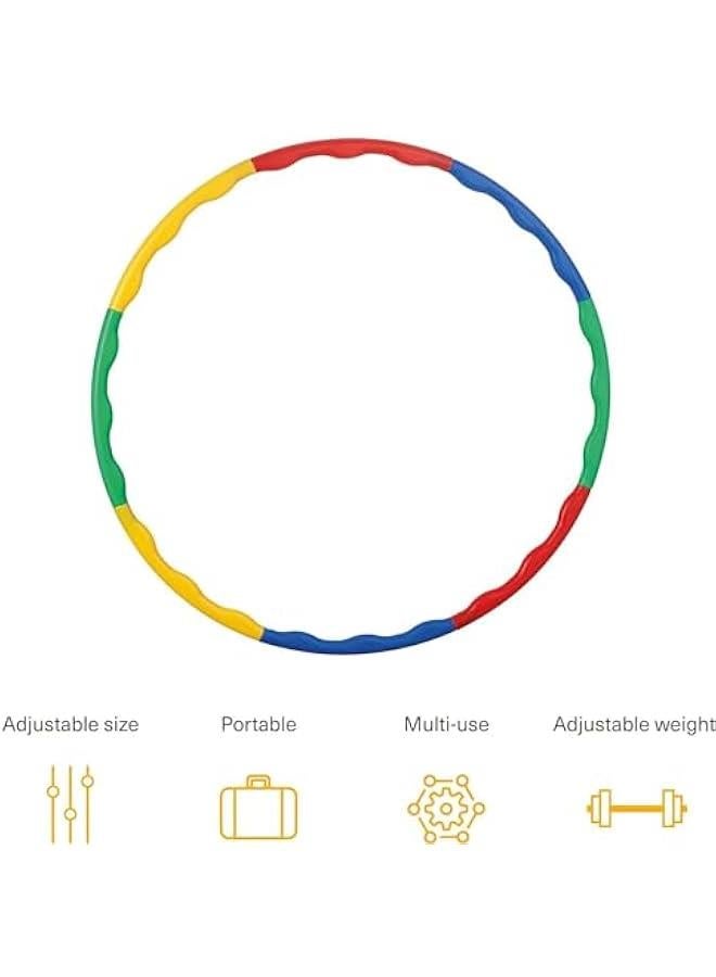 TRASSLE 8 Sections Kids Hula Hoop,79CM Adjustable Fitness Ring Gymnastic Detachable,Ideal for Dancing,Playing Sports,Games,Swimming Pet Training,Portable Fitness - Image 3