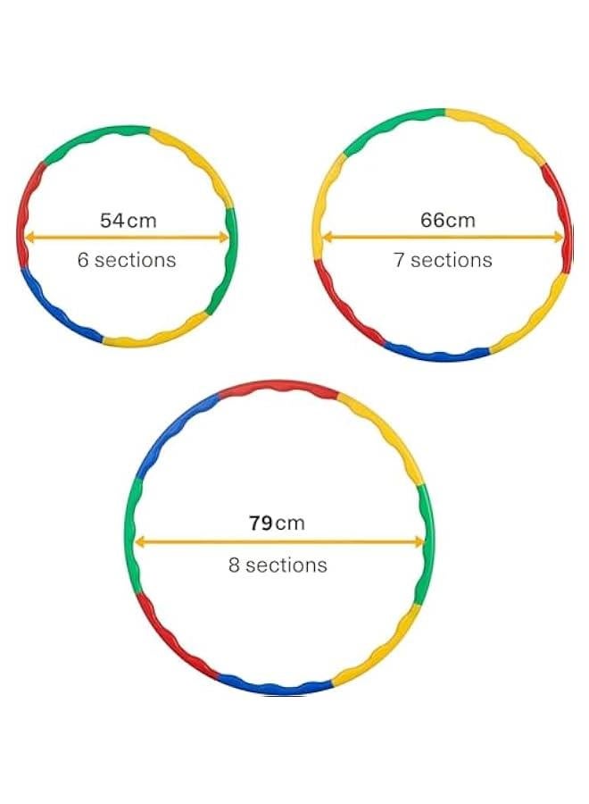 TRASSLE 8 Sections Kids Hula Hoop,79CM Adjustable Fitness Ring Gymnastic Detachable,Ideal for Dancing,Playing Sports,Games,Swimming Pet Training,Portable Fitness - Image 5