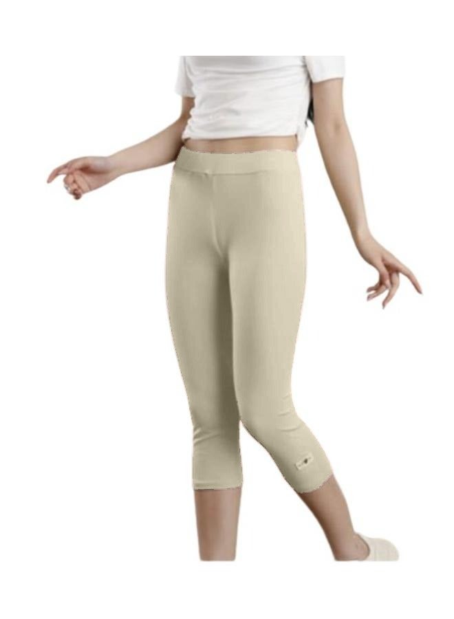 Elastic High-waist and Under Knee-length Leggings for Yoga Outfit KU406 - Image 2