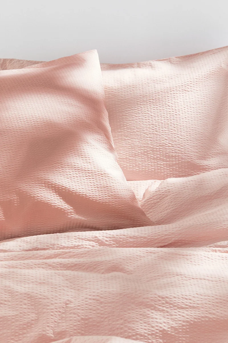 اتش اند ام طقم غطاء لحاف بمقاس double/king من القطن