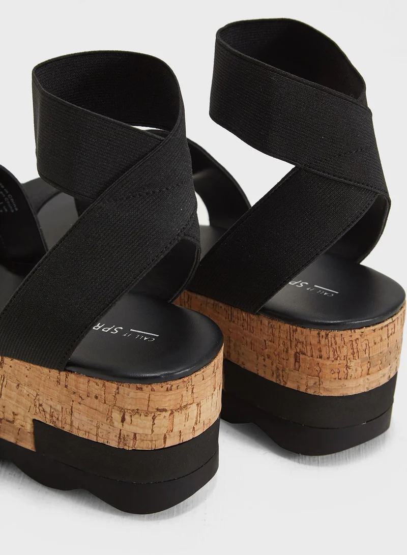 CALL IT SPRING Eva Wedge Sandal