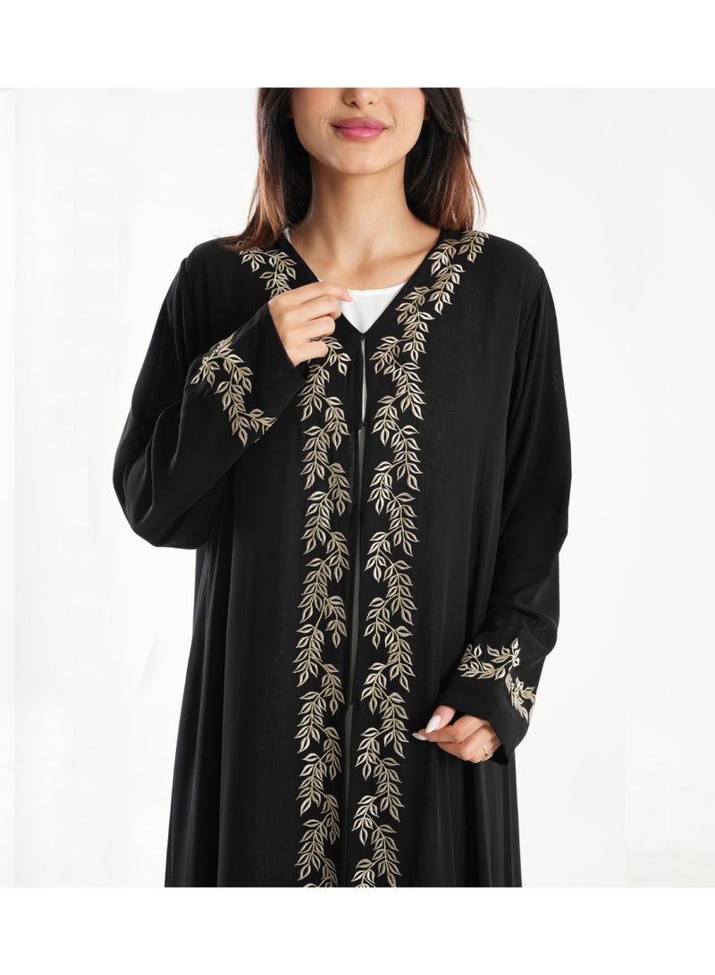 Rosette Abaya Black-R-202535  - Image 1