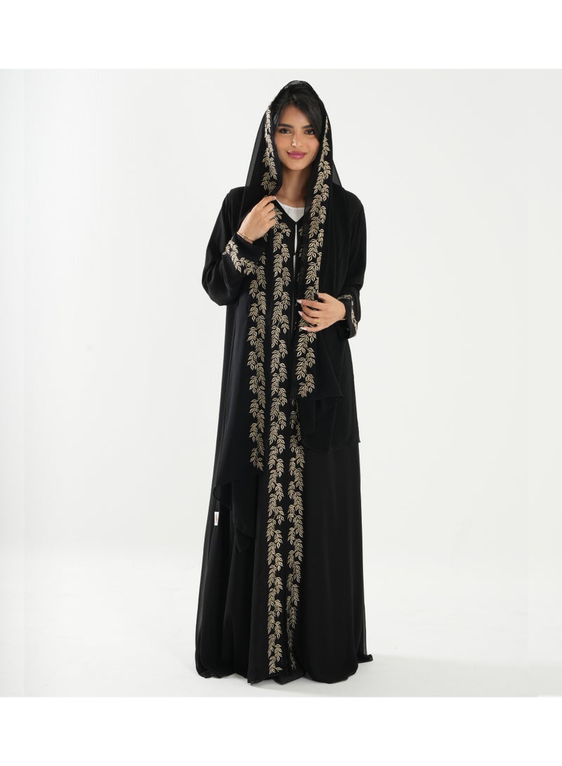 Rosette Abaya Black-R-202535  - Image 4