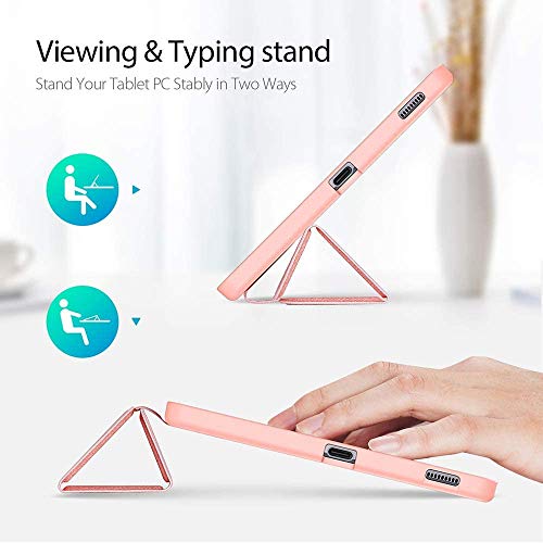 ProElite Smart Flip case Cover for Samsung Galaxy Tab S6 Lite 10.4 Inch 2024 SM-P610/P615 with S Pen Holder (Also Supports S Pen Magnetic Attachment), Rose Gold - Image 4