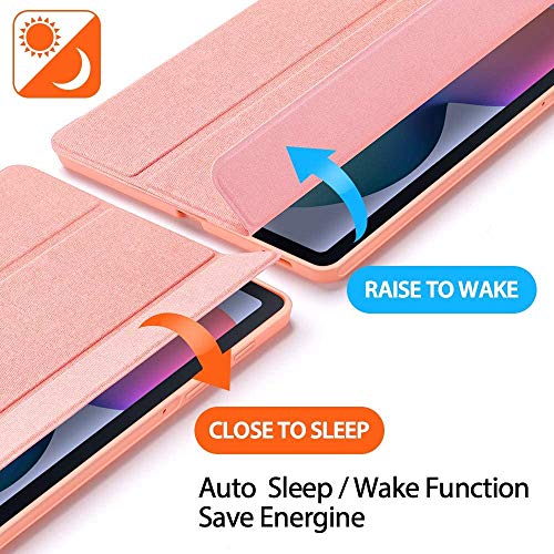 ProElite Smart Flip case Cover for Samsung Galaxy Tab S6 Lite 10.4 Inch 2024 SM-P610/P615 with S Pen Holder (Also Supports S Pen Magnetic Attachment), Rose Gold - Image 3