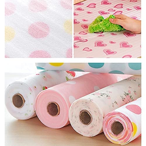Dkriva Kitchen Shelf Mats Roll Sheets for Cupboard Shelves Antibacterial Cabinet Plastic Foam Household Wardrobe Drawer Pad Waterproof NonSlip Paper Roll 30 300 Multicolor 1 Pcs - Image 3