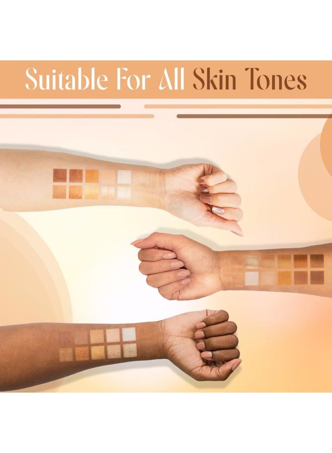 Profusion Cosmetics 10 Shade Eyeshadow Palette - High Pigmented Multi-Finish Colors, Vegan & Cruelty-Free, Create Stunning Looks On-the-Go - Travel-Friendly & Versatile Makeup, Nudes - Image 5