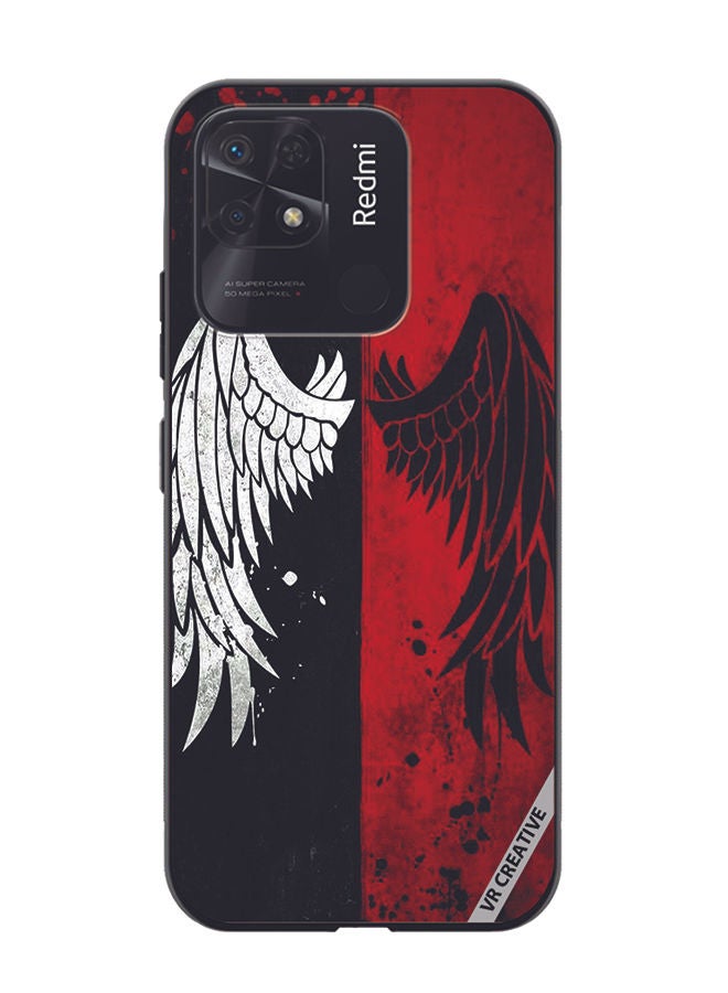 VR CREATIVE Protective Case Cover For Xiaomi Redmi 10C Wings Design Multicolour - Image 1