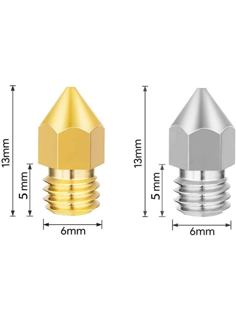 Zikra 26PCS 3D Printer Nozzles Cleaning Kit, MK8 3D Printer Extruder Nozzles Compatible with Creality Ender 3 pro-Ender 5 pro-CR-10 and so on Band Cleaning Needles,3D Printer Nozzle Wrench - Image 2