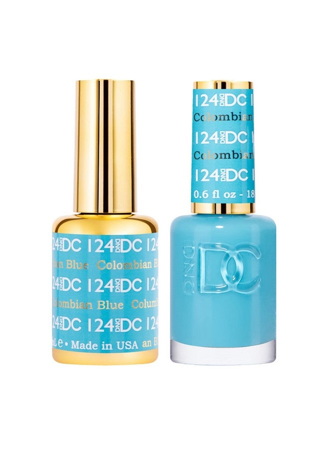ديزي دي إن دي مجموعة طلاء جل Dnd عدد 1 من طلاء الجل الأزرق وطلاء الأظافر الأزرق 124 أزرق كولومبي 0.5 أونصة سائلة - Image 1