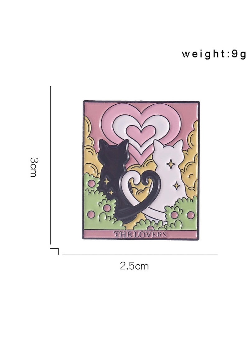 SYOSI Fashion Cartoon Daily Life Decor Enamel Brooch Pins Set for Unisex Child Women's Clothing Decorate,8 Pcs - Image 3